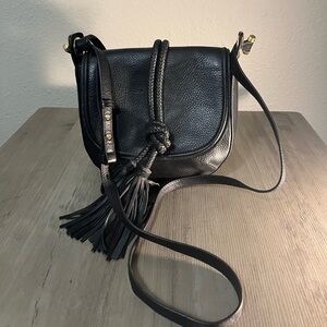 Vince Camino Leather Crossbody with Tassel